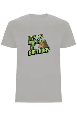 Dětské tričko - MINECRAFT SEDMÉ NAROZENINY
