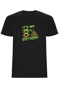 Dětské tričko - MINECRAFT OSMÉ NAROZENINY