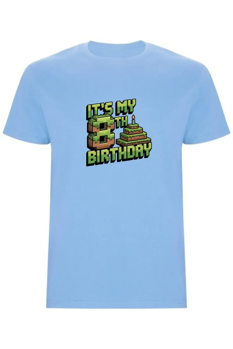 Dětské tričko - MINECRAFT OSMÉ NAROZENINY
