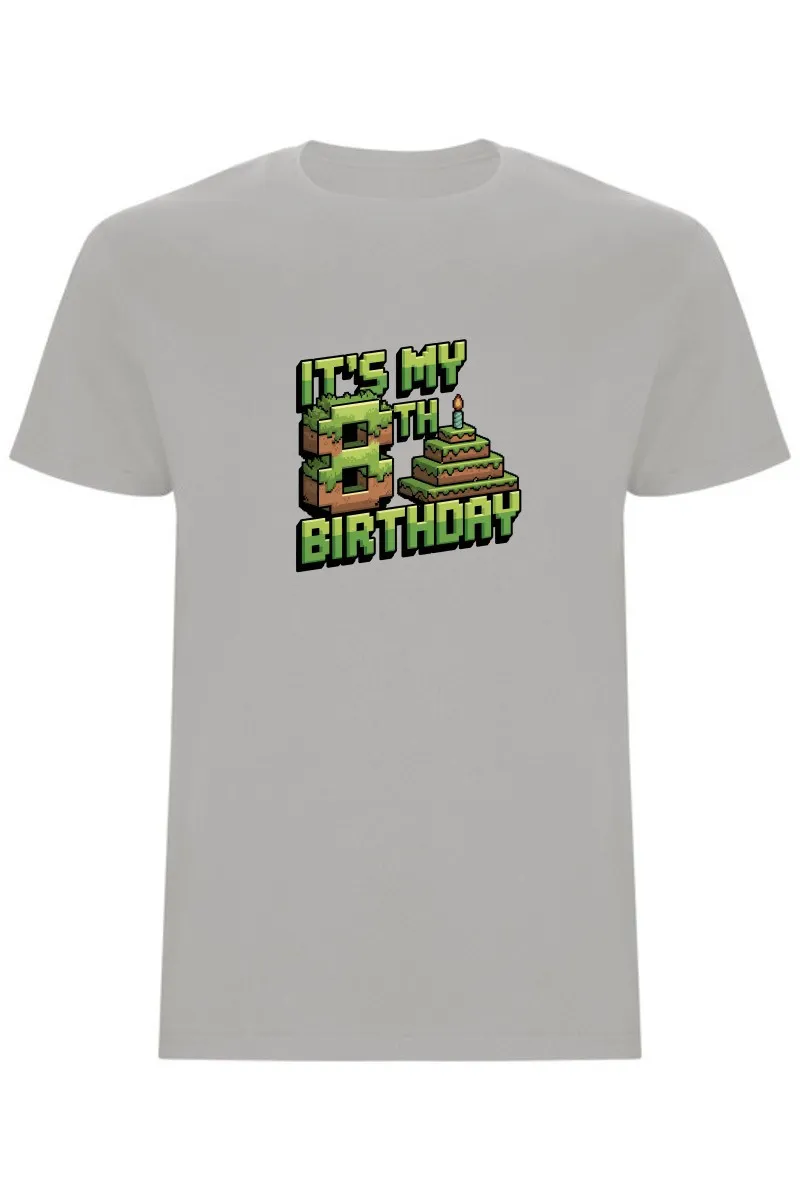 Dětské tričko - MINECRAFT OSMÉ NAROZENINY
