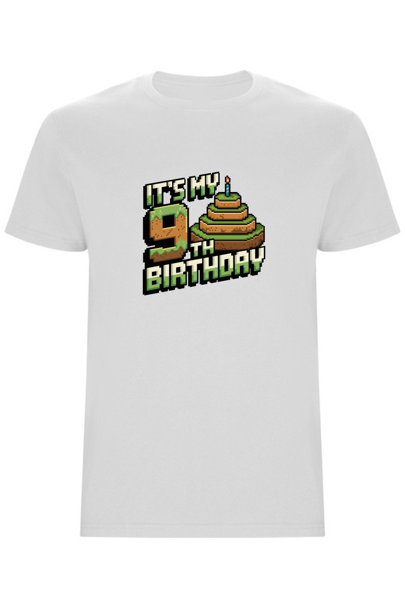 Dětské tričko - MINECRAFT DEVÁTÉ NAROZENINY