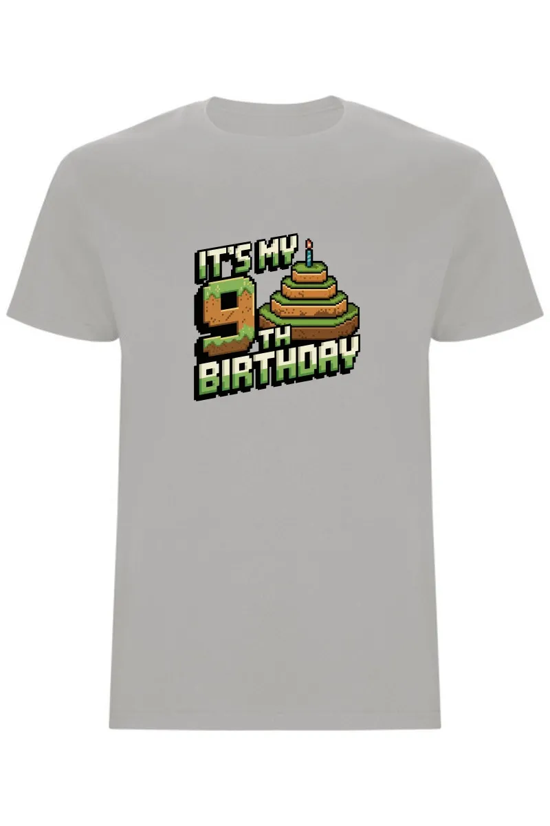 Dětské tričko - MINECRAFT DEVÁTÉ NAROZENINY
