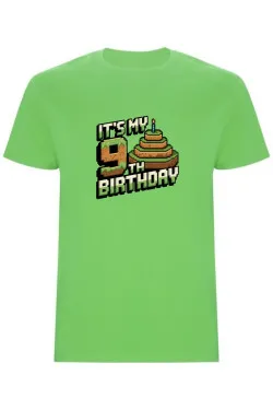 Dětské tričko - MINECRAFT DEVÁTÉ NAROZENINY