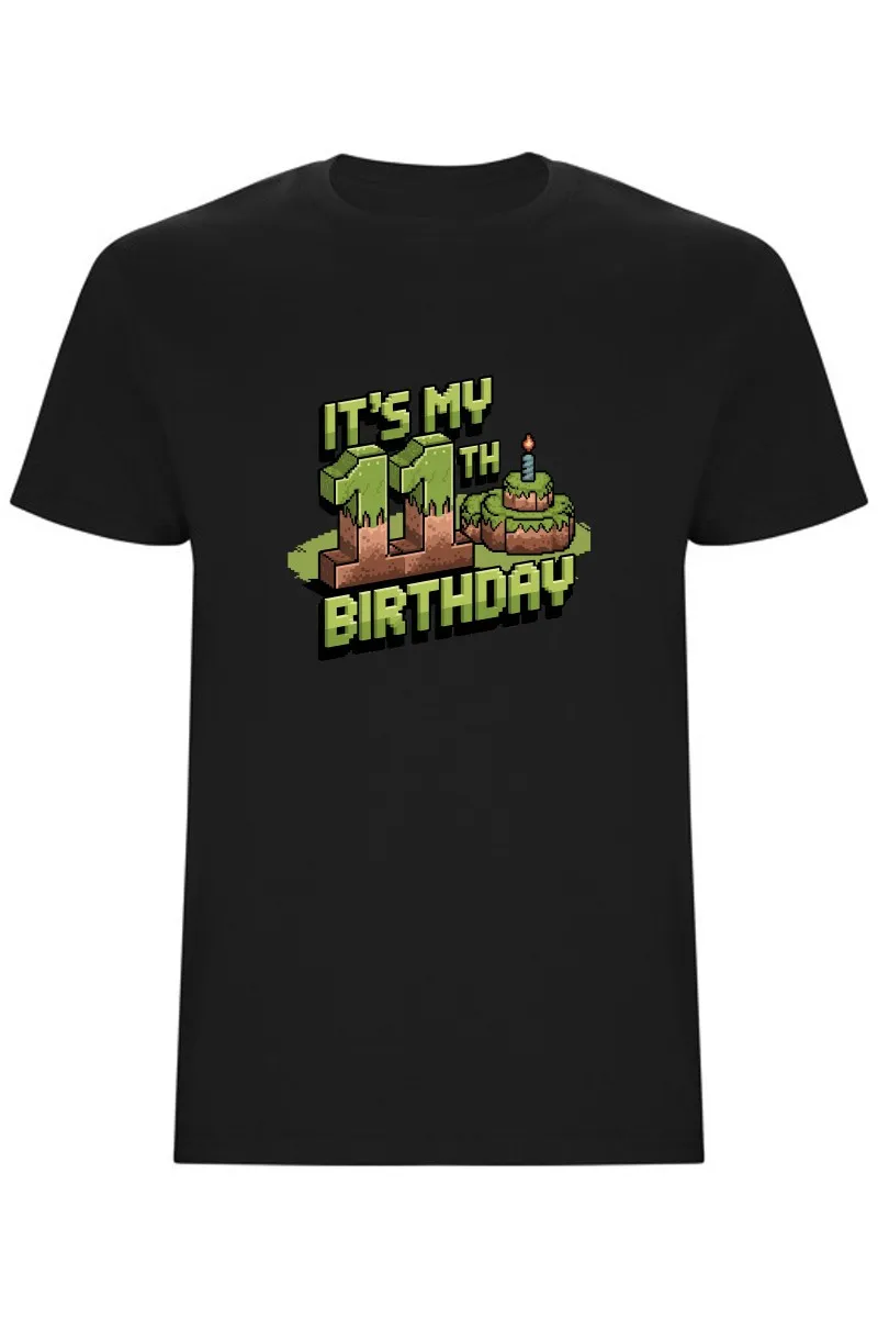 Dětské tričko - MINECRAFT JEDENÁCTÉ NAROZENINY