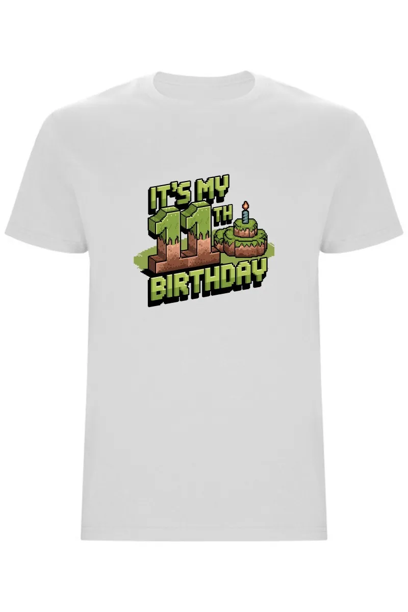 Dětské tričko - MINECRAFT JEDENÁCTÉ NAROZENINY