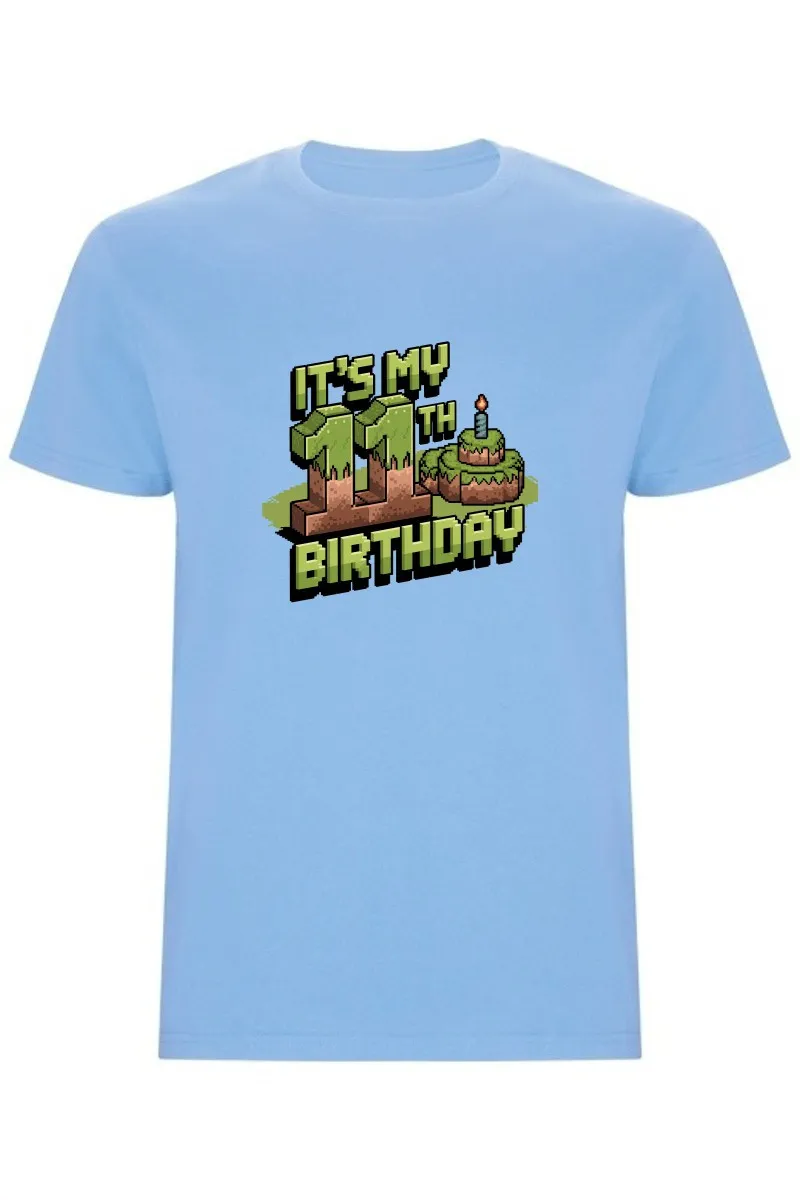 Dětské tričko - MINECRAFT JEDENÁCTÉ NAROZENINY