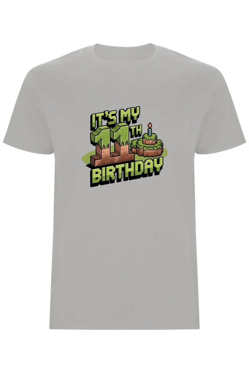 Dětské tričko - MINECRAFT JEDENÁCTÉ NAROZENINY