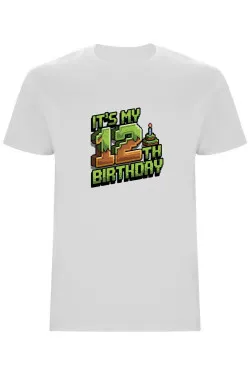 Dětské tričko - MINECRAFT DVANÁCTÉ NAROZENINY