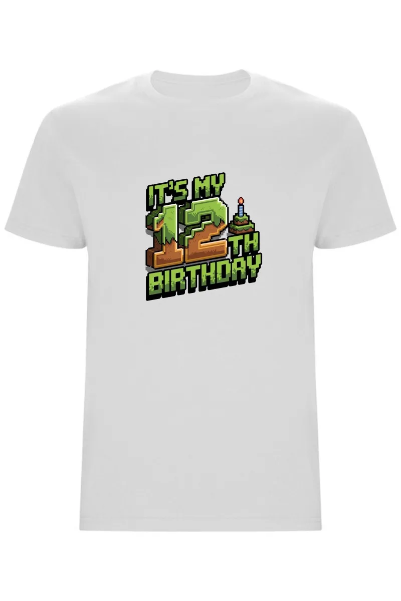 Dětské tričko - MINECRAFT DVANÁCTÉ NAROZENINY