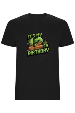 Dětské tričko - MINECRAFT DVANÁCTÉ NAROZENINY