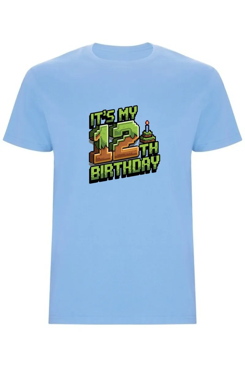 Dětské tričko - MINECRAFT DVANÁCTÉ NAROZENINY
