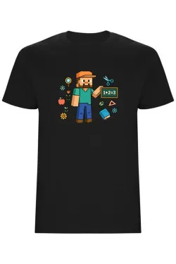 Dětské tričko - MINECRAFT DO ŠKOLY
