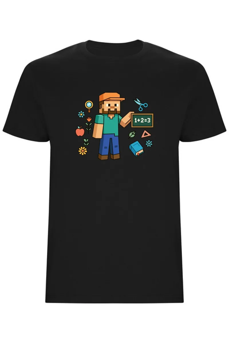 Dětské tričko - MINECRAFT DO ŠKOLY