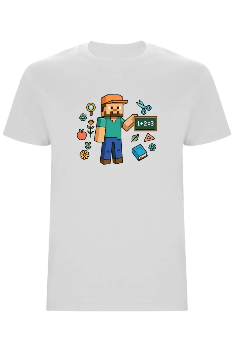 Dětské tričko - MINECRAFT DO ŠKOLY Dětské tričko - MINECRAFT DO ŠKOLY