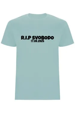 Pánské tričko s vlastním datem svatby – R.I.P SVOBODO