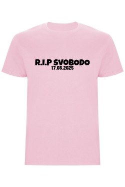 Pánské tričko s vlastním datem svatby – R.I.P SVOBODO