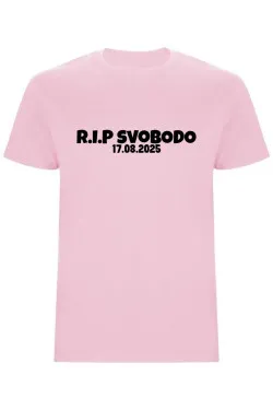 Pánské tričko s vlastním datem svatby – R.I.P SVOBODO