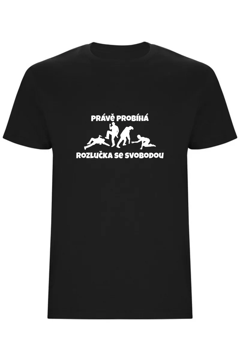 Pánské tričko - PRÁVĚ PROBÍHÁ ROZLUČKA SE SVOBODOU