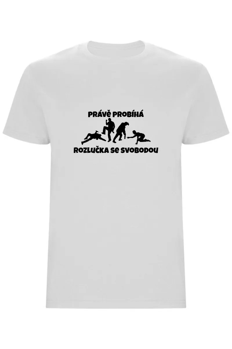 Pánské tričko - PRÁVĚ PROBÍHÁ ROZLUČKA SE SVOBODOU