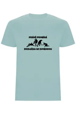 Pánské tričko - PRÁVĚ PROBÍHÁ ROZLUČKA SE SVOBODOU