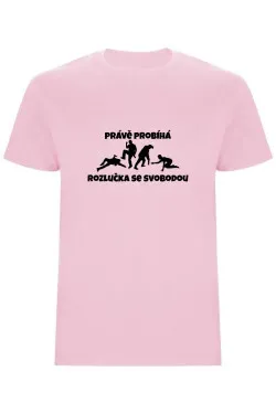 Pánské tričko - PRÁVĚ PROBÍHÁ ROZLUČKA SE SVOBODOU