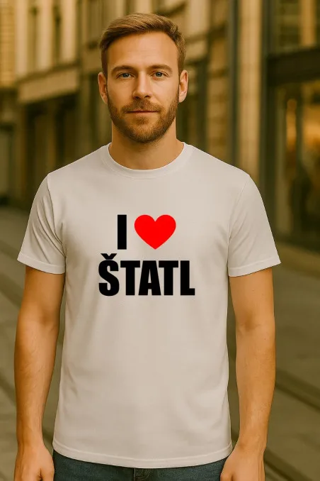 Pánské tričko - I LOVE ŠTATL