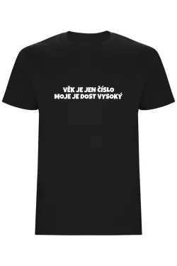 Pánské tričko - VĚK JE JEN ČÍSLO