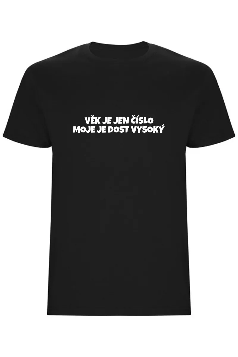 Pánské tričko - VĚK JE JEN ČÍSLO