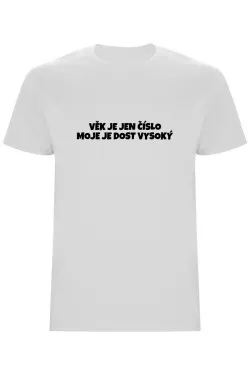Pánské tričko - VĚK JE JEN ČÍSLO