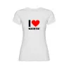 Dámské tričko - I LOVE (VLASTNÍ TEXT)