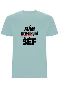Pánské tričko - MÁM PŘÍTELKYNI, A ANO, ONA JE ŠÉF