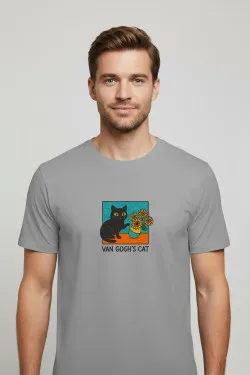 Pánské tričko - VAN GOGH'S CAT