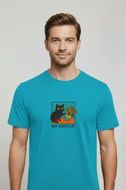 Pánské tričko - VAN GOGH'S CAT