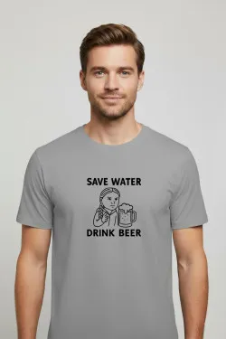 Pánské tričko - SAVE WATER, DRINK BEER