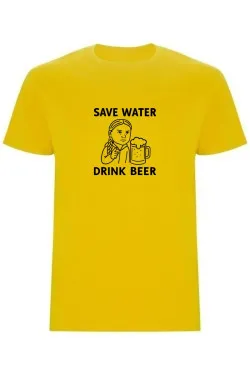 Pánské tričko - SAVE WATER, DRINK BEER