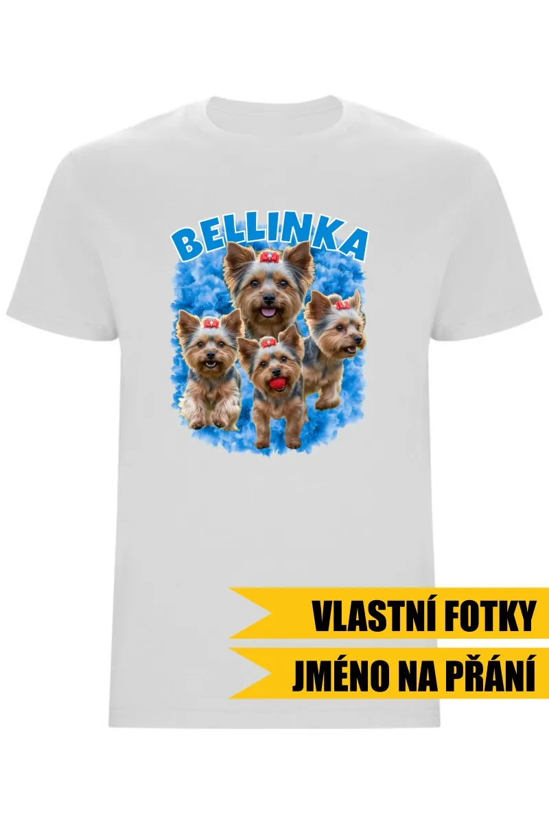 Pánské tričko - VLASTNÍ FOTKY, JMÉNO A POZADÍ