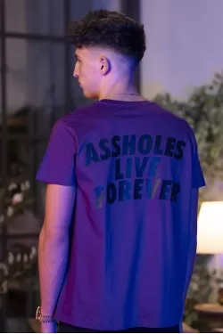 Pánské tričko - ASSHOLES LIVE FOREVER