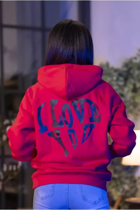 Dámská mikina - I LOVE YOU