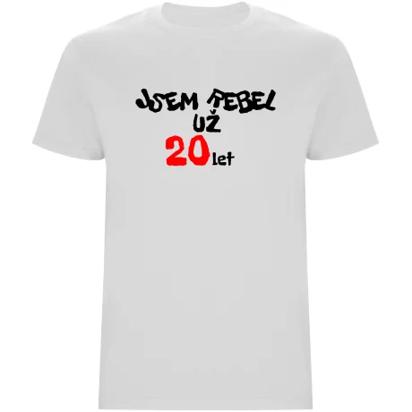 Pánské tričko - JSEM REBEL UŽ 20 LET