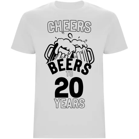 Pánské tričko - CHEERS BEERS TO 20 YEARS