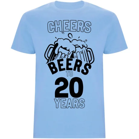 Pánské tričko - CHEERS BEERS TO 20 YEARS