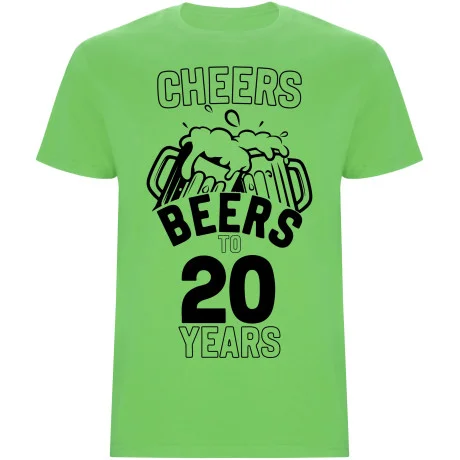 Pánské tričko - CHEERS BEERS TO 20 YEARS