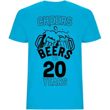 Pánské tričko - CHEERS BEERS TO 20 YEARS