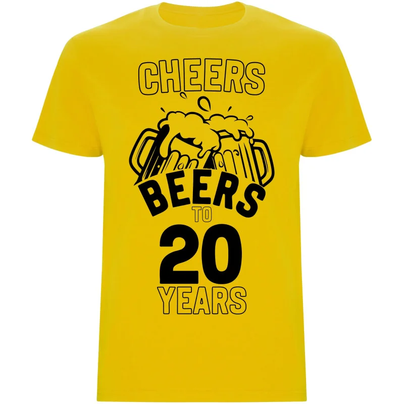 Pánské tričko - CHEERS BEERS TO 20 YEARS