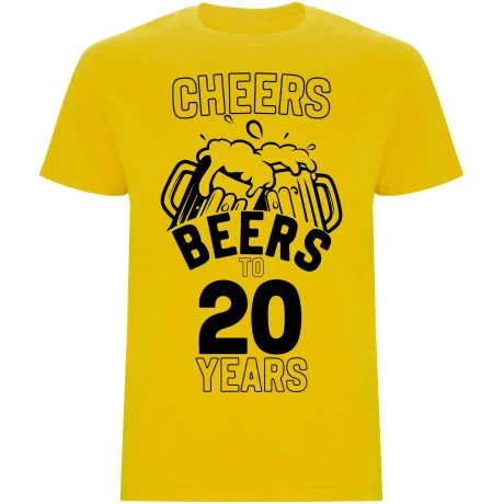 Pánské tričko - CHEERS BEERS TO 20 YEARS