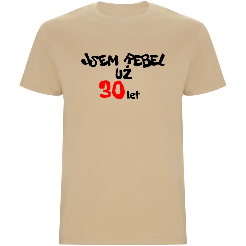 Pánské tričko - JSEM REBEL UŽ 30 LET