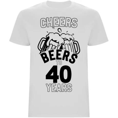 Pánské tričko - CHEERS BEERS TO 40 YEARS