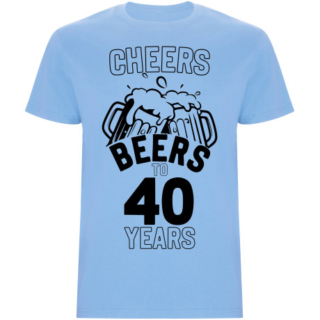 Pánské tričko - CHEERS BEERS TO 40 YEARS