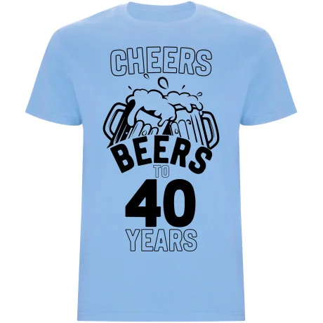 Pánské tričko - CHEERS BEERS TO 40 YEARS