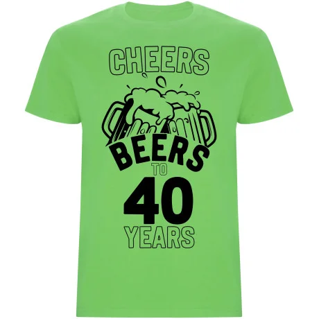 Pánské tričko - CHEERS BEERS TO 40 YEARS